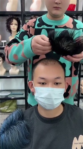 Wig replacement #Men's wig replacement #Custom men's wigs