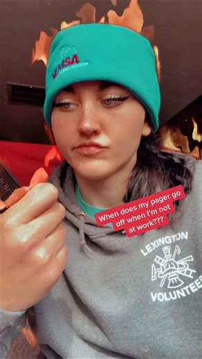 It never goes off in my free time #volunteer #volunteerfirefighter #firefighter #pager #volunteerfire #firefighterwoman👩🏻‍🚒 #firefighterlife #firefightertiktok