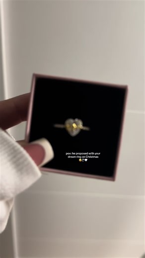 Perfect Christmas Proposal with Dream Engagement Ring