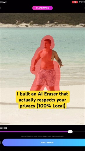 I built an AI Eraser that actually respects your privacy (100% Local)