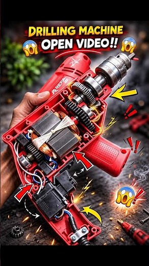 What’s Inside a Drill Machine? Complete Breakdown Video ⚙️ #drilling machine#shot#