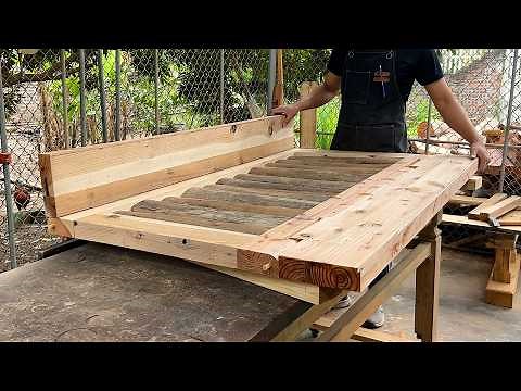 Make An Expandable Dining Table From Recycled Wood | Unique Table Design