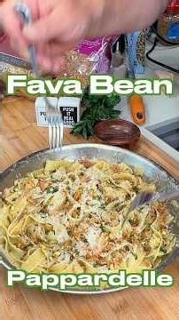 Pappardelle with Fresh Fava beans peeled, blanched and shelled. #favabeans #pappardelle