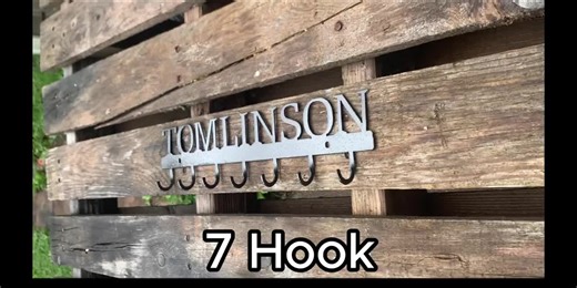 Key Rack Personalized With Name, 6 Key Hooks, All Capital Print - Etsy