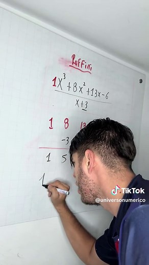 División sintética o ruffini #matematica #algebra #educacion #parati #viralvideo