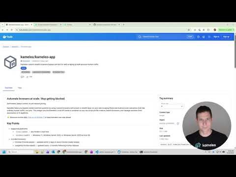Stealth Browser Automation in Docker with Kameleo