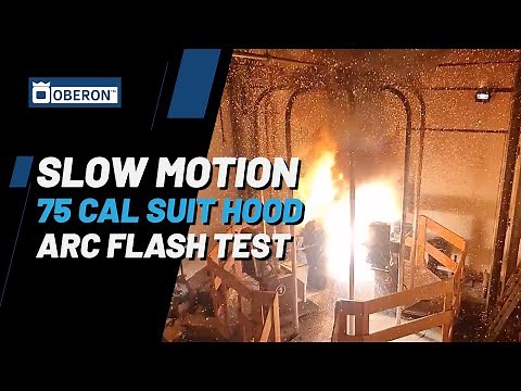 Arc Flash Testing: Slow Motion: Oberon TCG75™ Suit Hood