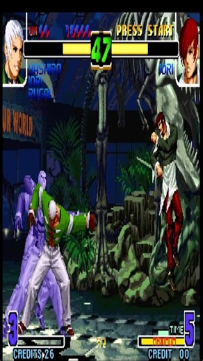 iori hates Yashiro kof 98 #kof #skmugen #gaming