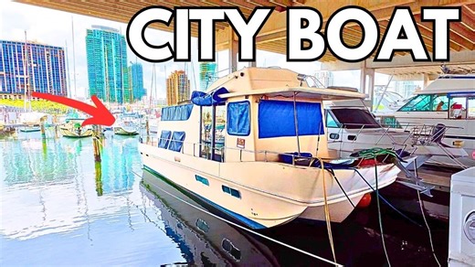 $900 DOWNTOWN Liveaboard! Cheap Condo Living $35K 38' Holiday Mansion Houseboat