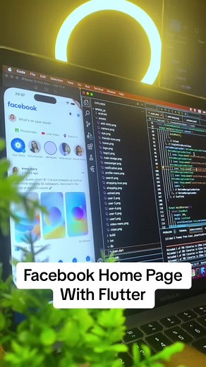 Facebook Home Page With Flutter #sinhalatech#sinhalatutorials#LearnOnTikTok#sinhalatiktok#code#applover#appdev#leanring