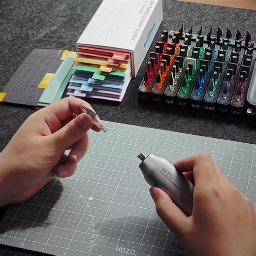 Tired of bulky sanders that fail at real detail work? Say hello to NeoSander — the world’s first palm-sized, wireless reciprocating detail sander built for makers who demand precision. 💡Whether you're sanding tiny crevices on Gundam models, smoothing 3D-printed curves, or finishing delicate wooden edges, NeoSander gives you control where it counts. 🔹 13,000 SPM Linear Motion — not rotary! Sand fast with high-speed precision that rotary tools can’t match. 🔹 0.6mm-1.8mm Adjustable Stroke Perfec