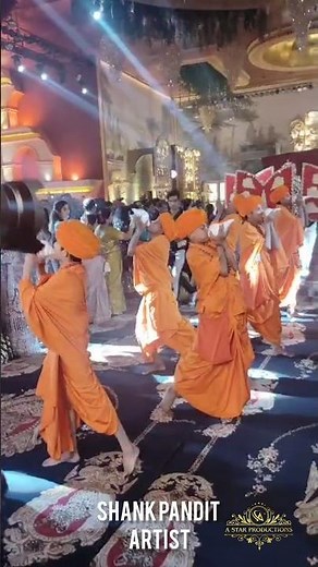 Shank Pandit Artist Wedding entry |Ganga aarti Jaimala theme | Varmala Stage |Delhi #wedding