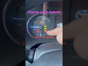 How to reset the tire pressure warning light on the Toyota Yaris