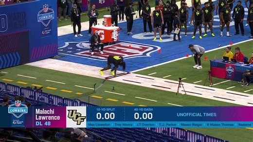 Malachi Lawrence runs official 4.52-second 40-yard dash at 2026 combine
