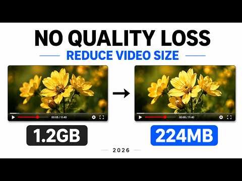 Reduce Video Size Without Losing Quality Latest 2026 Version (Free & Easy Method)
