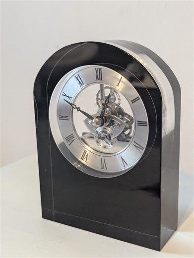 Vintage Rhythm Quartz Japan Skeleton Desk Clock Clear Acrylic Mantel Decor - Etsy