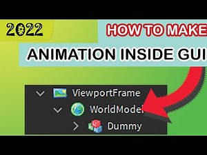 How to use WorldModel to make animation inside GUI on Roblox - 2022 Tutorial