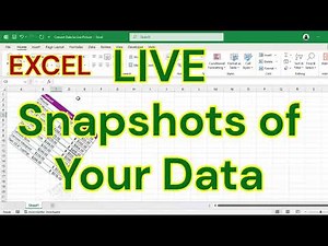 Excel Camera Tool + Linked Picture: Create Live Updating Snapshots