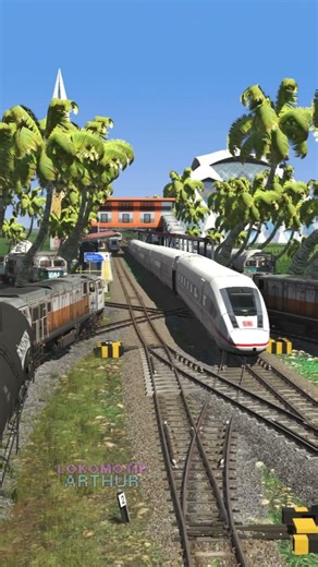 Lalu Lintas Kereta Sangat Padat Di Sebuah Stasiun #keretaapi #trainz2022 #train #trainzlover