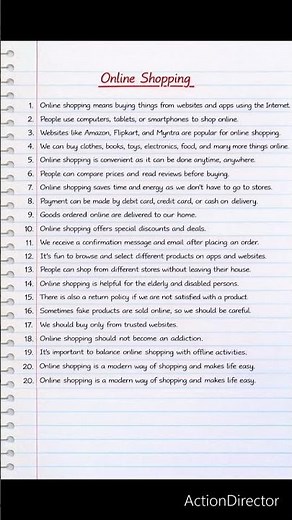 Online Shopping Essay – 20 Lines – Advantages and Cautions