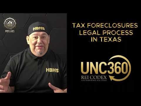 TAX FORECLOSURE - TEXAS LEGAL PROCESS