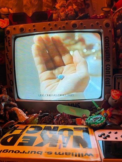 DIMETAPP Vintage allergy medication commercial (the red pill or the blue pill?) VHS TV RECORDING