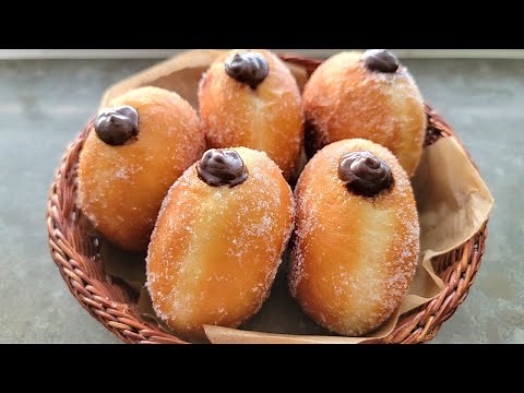 Soft And Fluffy Chocolate Cream Donut Recipe | Chocolate Cream Filled Donuts