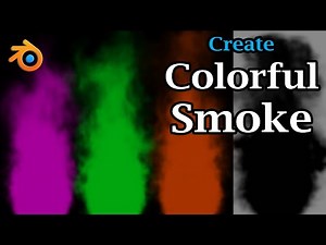 Create Colorful Smoke | Thick Black Smoke | Smoke Material | Easy Method For Blender Eevee & Cycles