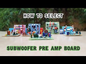 How to choose Subwoofer preamp | Low pass Filter LPF