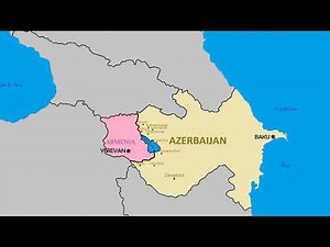 Азербайджан и армения на карте