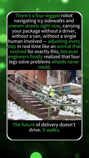 THE ROBOT THAT WALKS TO YOUR DOOR