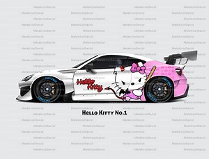 Hello Kitty Car Decal: Comics Character Car Livery - Etsy