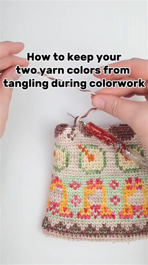 Keeping your two yarn colors from tangling in crochet is easier than it looks 😊 When changing colors, I always drop one color in the back and pull the other to the front. It keeps everything neat and flowing while I stitch. Save this reel to try on your next colorwork project! | Twice Sheared Sheep