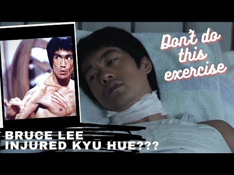 How did Bruce Lee injured his back