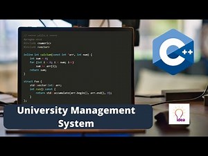 University Management System using C++ | C++ Project