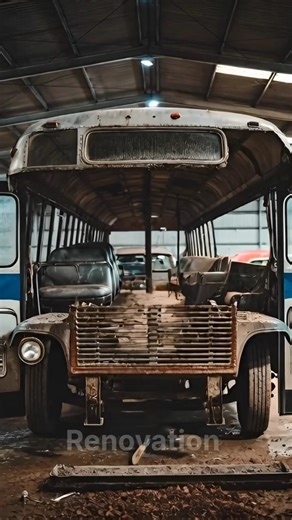 UNBELIEVABLE!! USA Buses Restoration । USA BUS Renovation work #bus #shorts