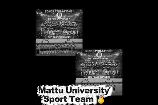 Mattu University welcome program for Students who retain from Ethiopian university sports festival at Jimma University