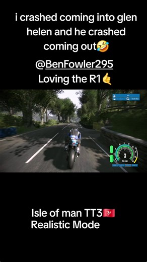 Isle of man TT3🇮🇲 Realistic Mode Loving the R1 now its maxed out🤙 @Ben Fowler295 @buddahpriest318 @BEANO @allaboutbikes @Riri @Joker @NAMEK @Isle of Man TT Races @Yamaha Racing Official #isleofmantt #fyp #viral #yamaha #racing