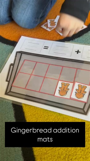 🎄✨ Math just got sweet! 🍬 Watch kids gobble up addition practice with these festive gingerbread math mats — perfect for building addition skills with a fun, hands-on twist. 🍪🧮 #KindergartenMath #GingerbreadAddition #HandsOnLearning #MathCenters #SharingKindergarten https://www.teacherspayteachers.com/Product/Gingerbread-Activities-and-Gingerbread-Printables-December-Christmas-Kinder-7471590 | Sharing Kindergarten