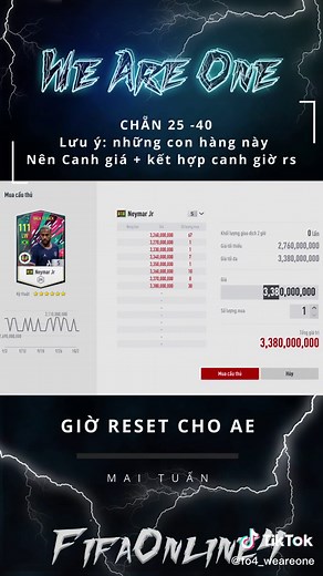 Giờ Reset Cầu Thủ FIFA Online 4: Phần 8