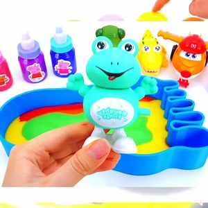 1.1M views · 9.9K reactions | Satisfying video Slime Skittle So Relaxing Mixing Candy ASMR with Dinosaur in Rainbow baby Bathtubs | How to Make Rainbow Magic sand Beads with Stress Balls and balloons in 6 Color duck Garage watermelon Cutting ep 9 | Swabigreenvfx | Facebook