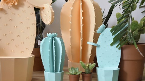 🌵 Déco insolite : des cactus en papier à monter soi-même !