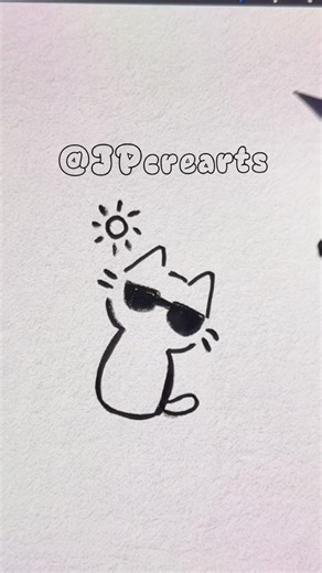 Cute Things to Draw When Bored #fyp #cat #tutorial #cute #drawing