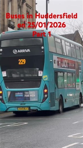 Buses in Huddersfield on 25/01/2026 #westyorkshire #transdev #arrivabus #firstbus #bus #kirklees
