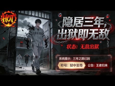 ✨【强推】《隐居三年，出狱即无敌》1--60集一代传奇“人间修罗”莫海，为遵守师命“三年不入京”自囚于全球最险死狱。期满出狱后，为追查师傅之死#穿越 #末世 #异能 ##动态漫画# 漫野推文