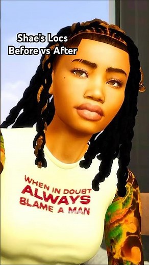 Shae’s Loc Journey | Loc Styles for Women | Let’s Play With Shae Flashback | Sims 4 CC #locs #shorts