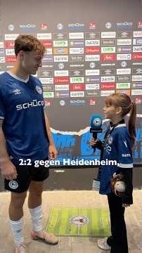 Armini interviewt Hagmann nach dem Spiel gegen Heidenheim