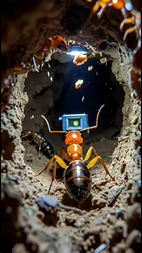 “Inside a Termite Colony: Tiny Camera Captures Secret Underground Life” #shorts #satisfying