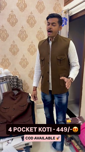 4.1K views · 502 reactions | HEAVY QUALITY 4 POCKET KOTI SIZE:-...