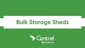 Central agricultural bulk storage shed